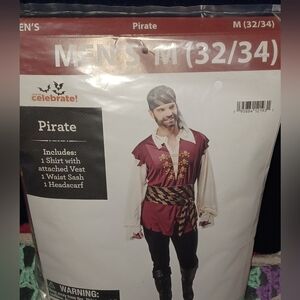 Spirit Pirate Costume - Red and White